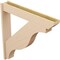 Ekena Millwork 7 1/2-in W x 46-in D x 46-in H Funston Slat Rough Cedar Woodgrain TimberThane Outlooker, Primed Tan OUTUR075X46X46FST24RCPR - alternate 5